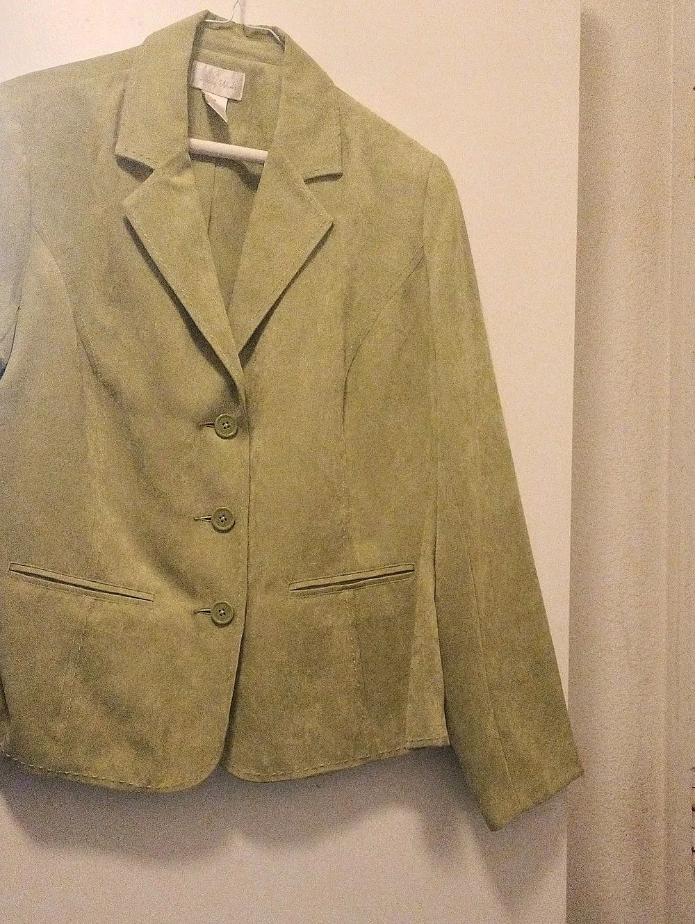 studio works Faux Suede Studio Blazer Green
